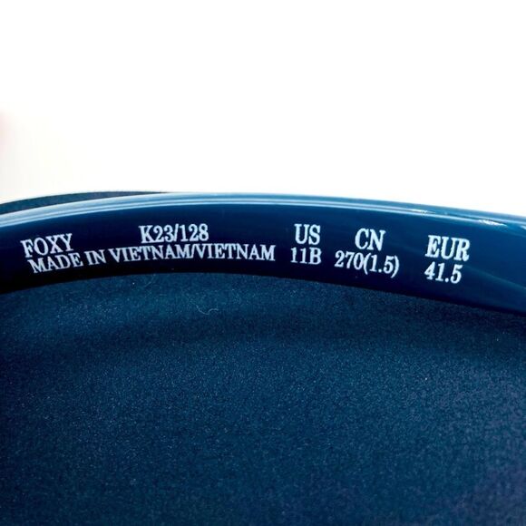 NWT Kate Spade New York Foxy Women’s Bow Sandals Navy 11B - Picture 7 of 9